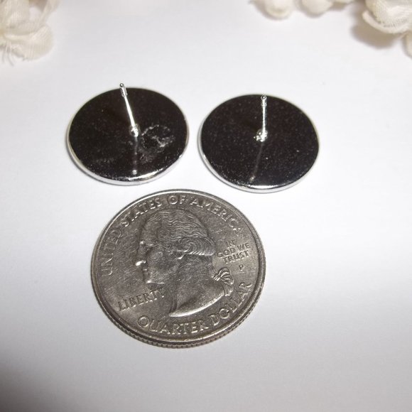 Animal Print Earrings Faux Leather White Post Stud Jewelry Grey Gray Black A700 - Picture 3 of 6